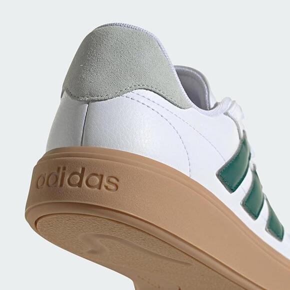Adidas Men's Size 13 COURTBLOCK, White/Collegiate Green/Wonder Silver, IF6505 - Picture 6 of 6